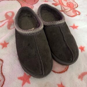 UGG Grey Suede Slippers